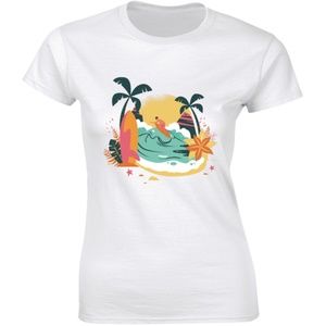 Surf It Beach Sea A Man At Seaside Cool T-shirt